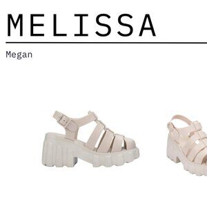 Melissa - Size 7 tan Platform "Megan" Sandal